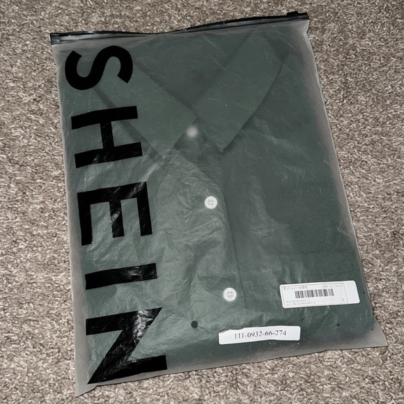 Women’s Spring & Autumn Casual Solid Forest Green Color Long Sleeve Shirt Sz L - Picture 7 of 7